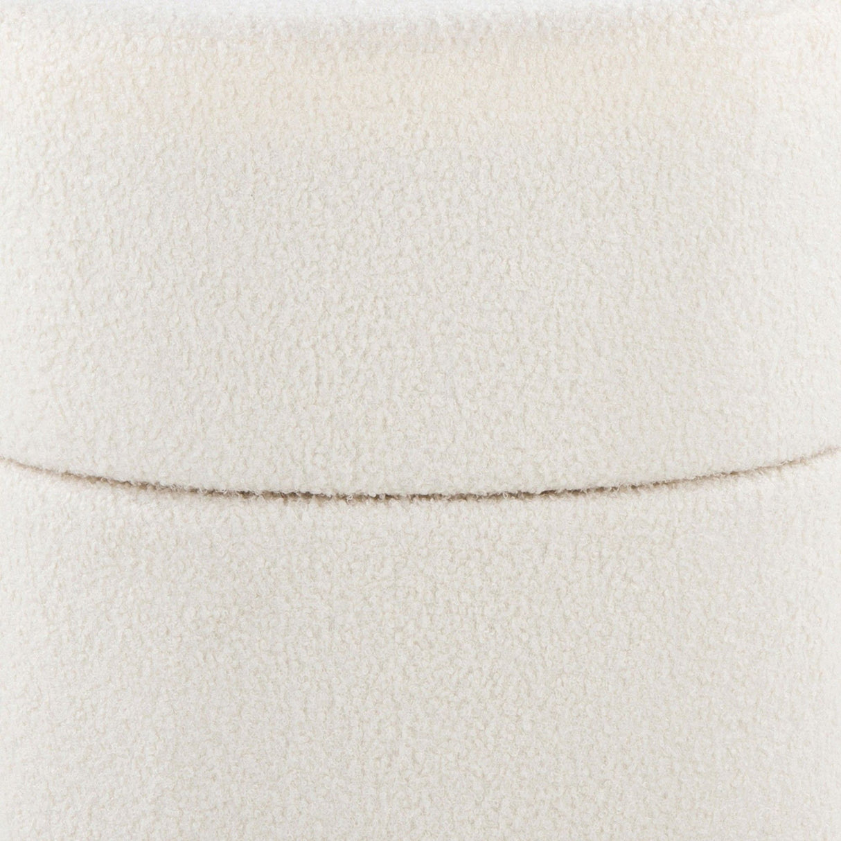 Spin - Ottoman - Cream Polyester Fabric