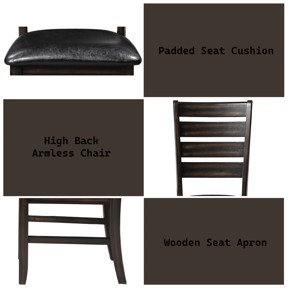 Urbana - Synthetic Leather Side Chair (Set of 2)