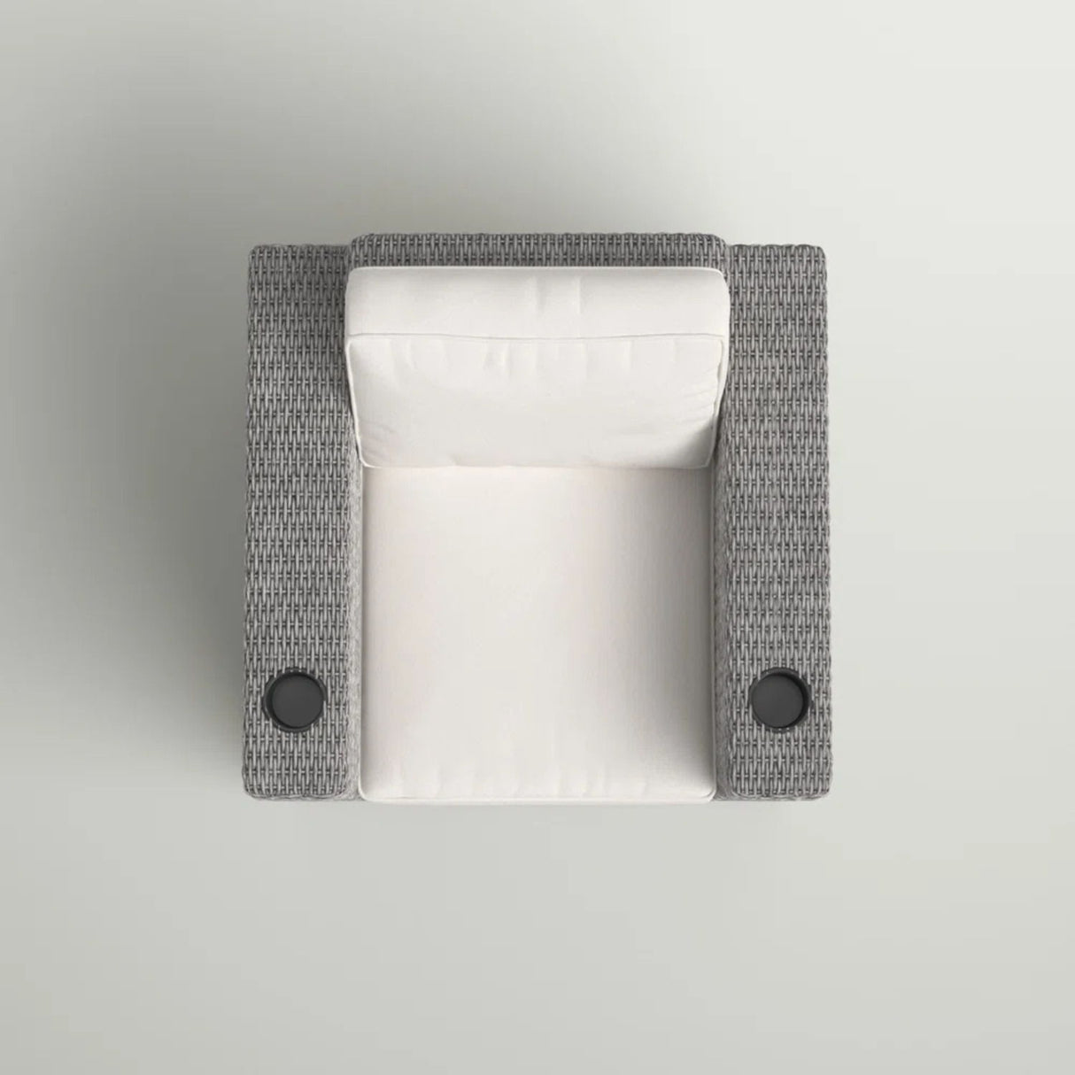 Elegant Patio Chair With Cushions - Gray