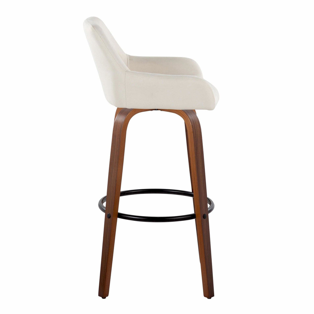 Daniella - 30" Fixed-Height Barstool (Set of 2) - Brown Base