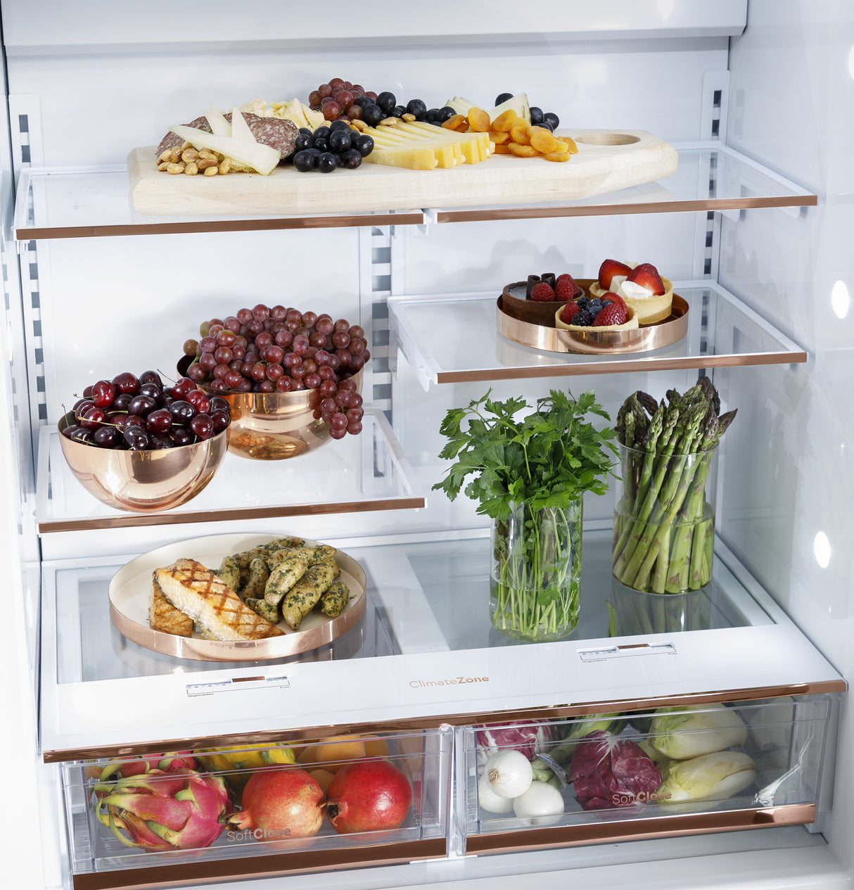 Café 36" Panel-Ready Fully Integrated French-Door Refrigerator, 20.1 cu. ft. with Convertible Climate Drawer & WiFi - Custom Panel