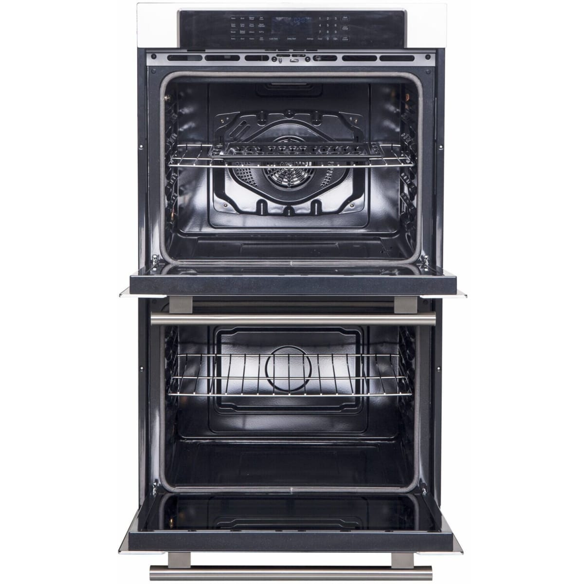 Forno FBOEL136530 30 Inch Double Convection Electric Wall Oven with 10 Cu. Ft. Total Capacity, 10 Functions, True European Convection, Self/Steam Cleaning, Delay Start, LED Display, Touch Controls, Air Fry and Sabbath Mode