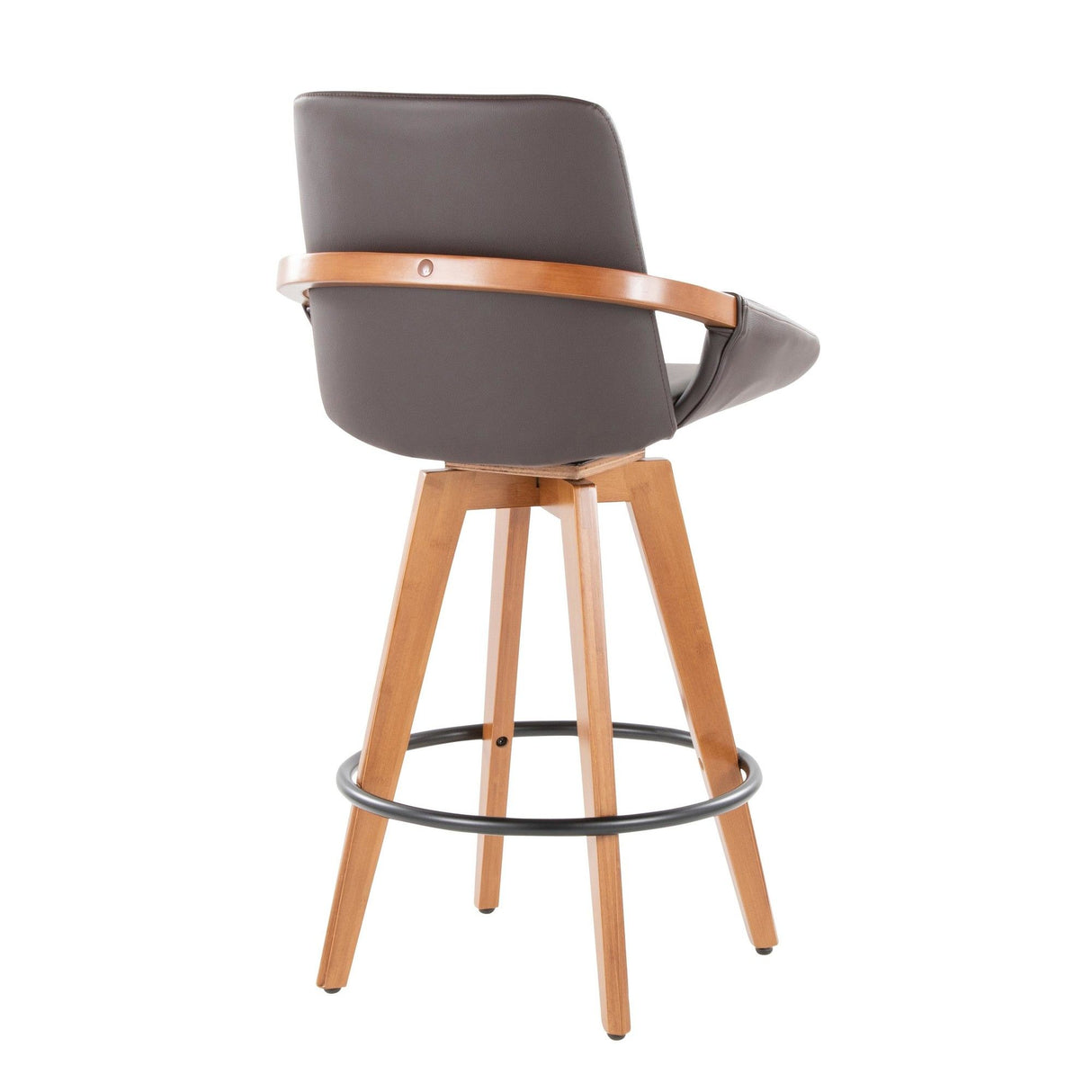 Cosmo - Fixed-Height Counter Stool - Walnut Bamboo Base