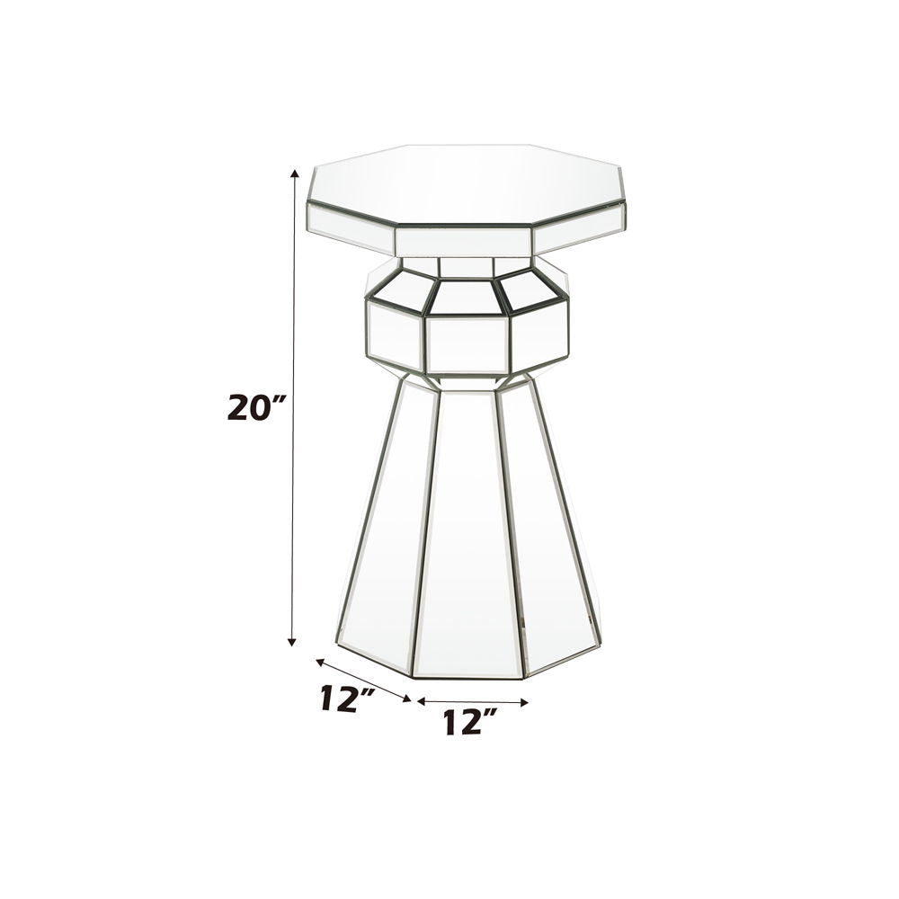 Dominic - Pedestal Stand - Mirrored