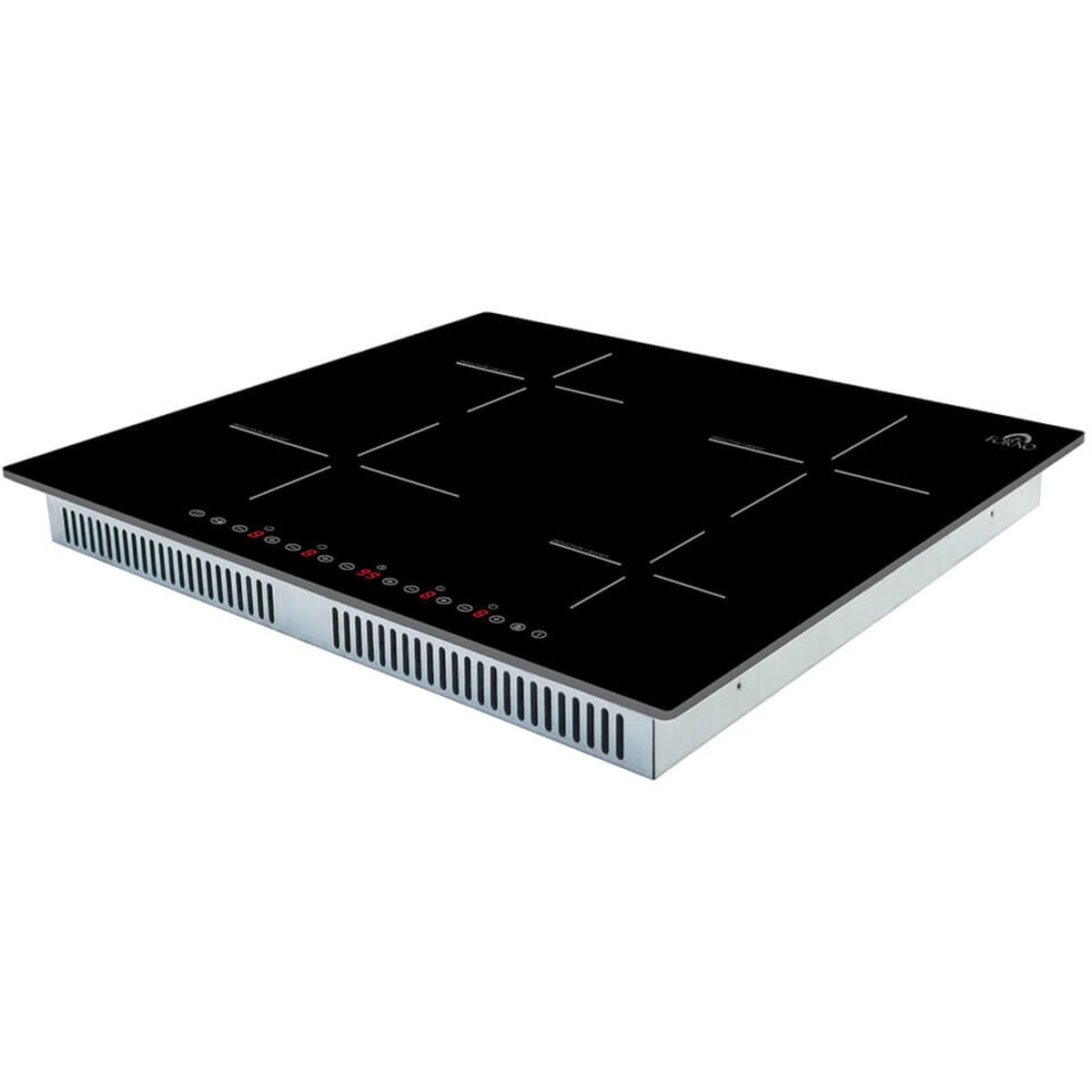 Forno Parco FCTIN058324 Induction Cooktop with Smooth Ceramic Glass Surface, 9 Power Levels, Booster Function, Touch Control, Stop & Go Function and Child Control Lock: 24 Inch Width - 4 Zones