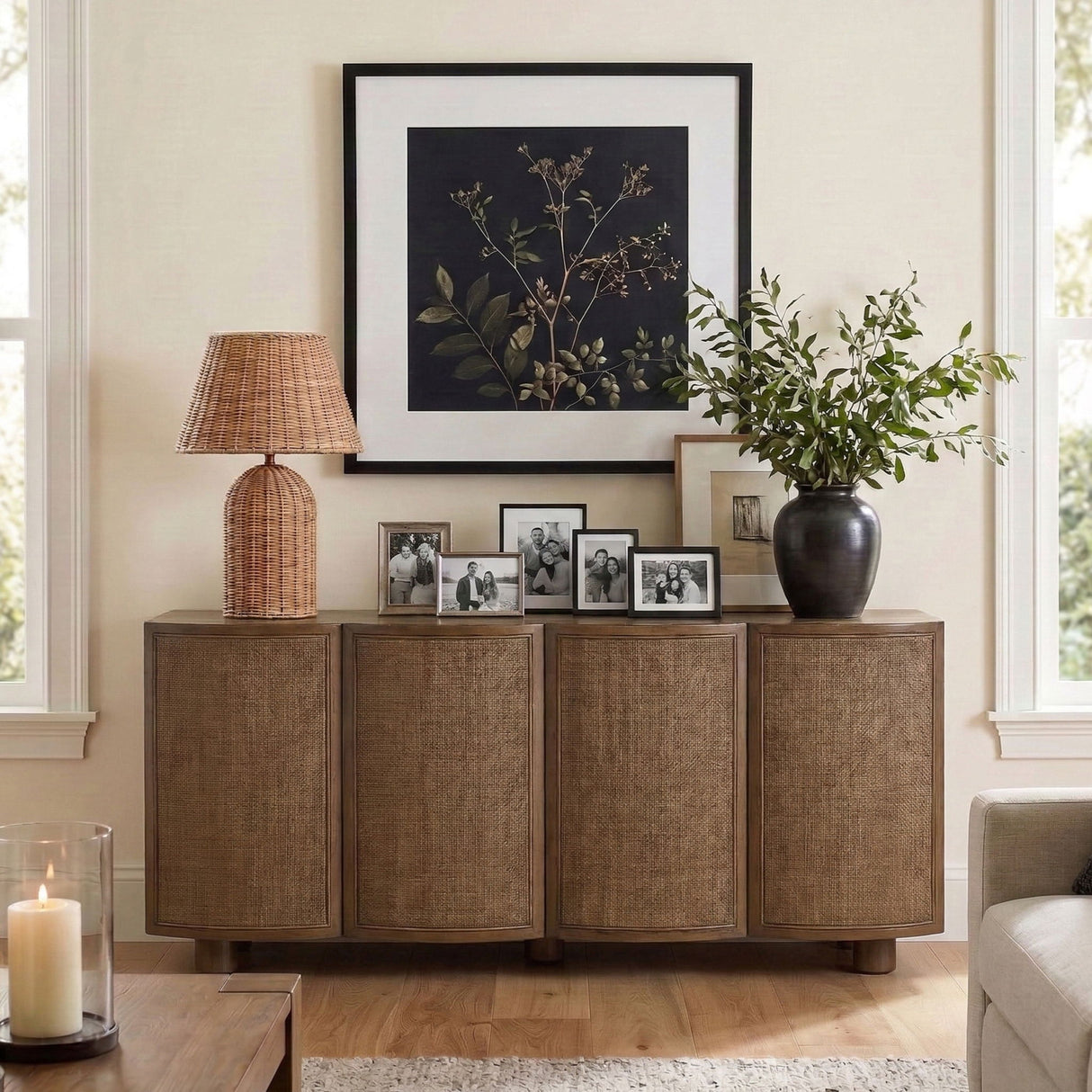 Norin - Solid Wood And Oak Veneer Sideboard/Buffet