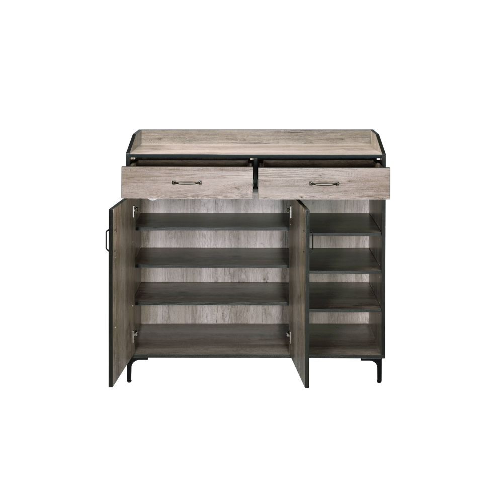 Pavati - 48" Shoe Cabinet - Rustic Gray Oak