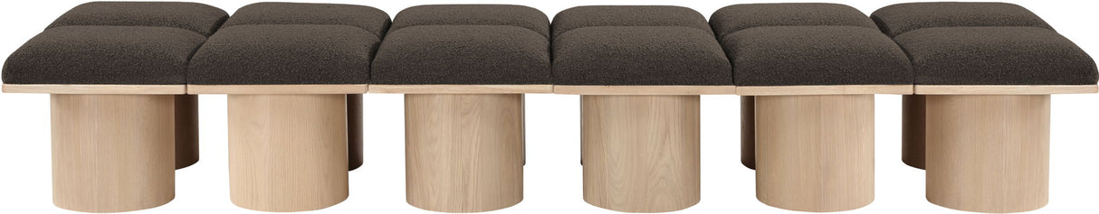 Pavilion - 12 Piece Modular Bench With Natural Base