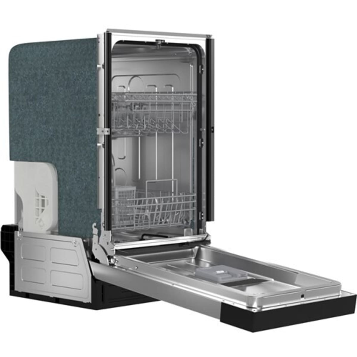 Forno Polo FDWBI804118S 18 Inch Full Console Built-In Dishwasher with 8 Place Setting Capacity, 6 Wash Cycles, Stainless-Steel Tub, Adjustable Upper Rack and ENERGY STAR® Certified: Stainless Steel