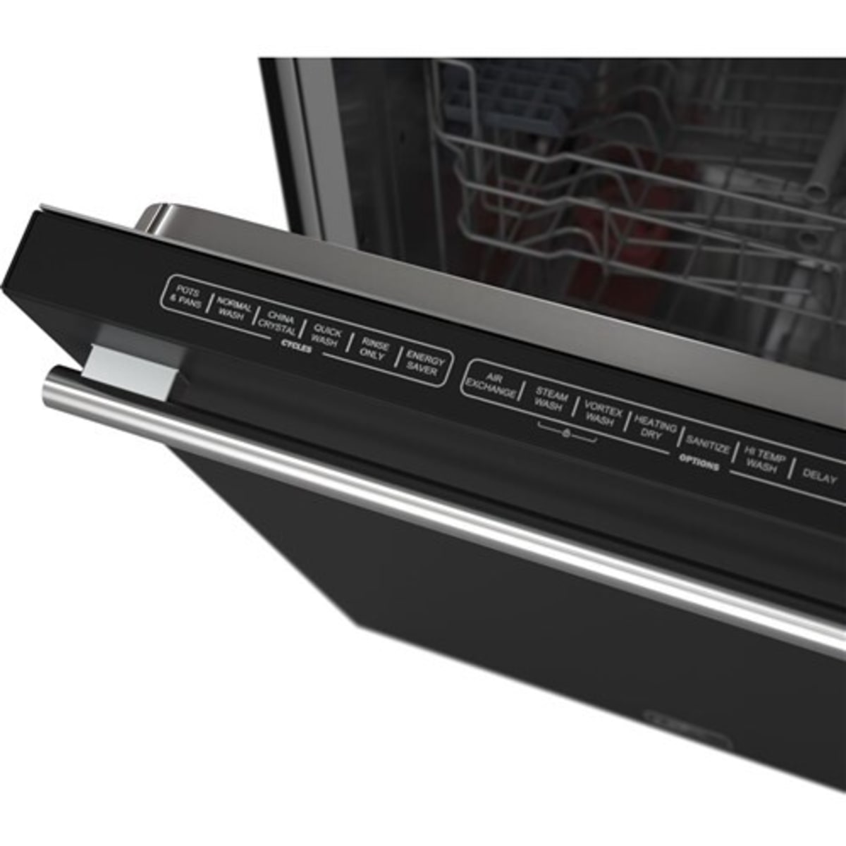 Forno Espresso Pozzo FDWBI806724BLK 24 Inch Fully Integrated Built-In Dishwasher with 14 Place Setting Capacity, 6 Wash Cycles, 3rd Rack Cutlery Tra, and ENERGY STAR® Certified: Black