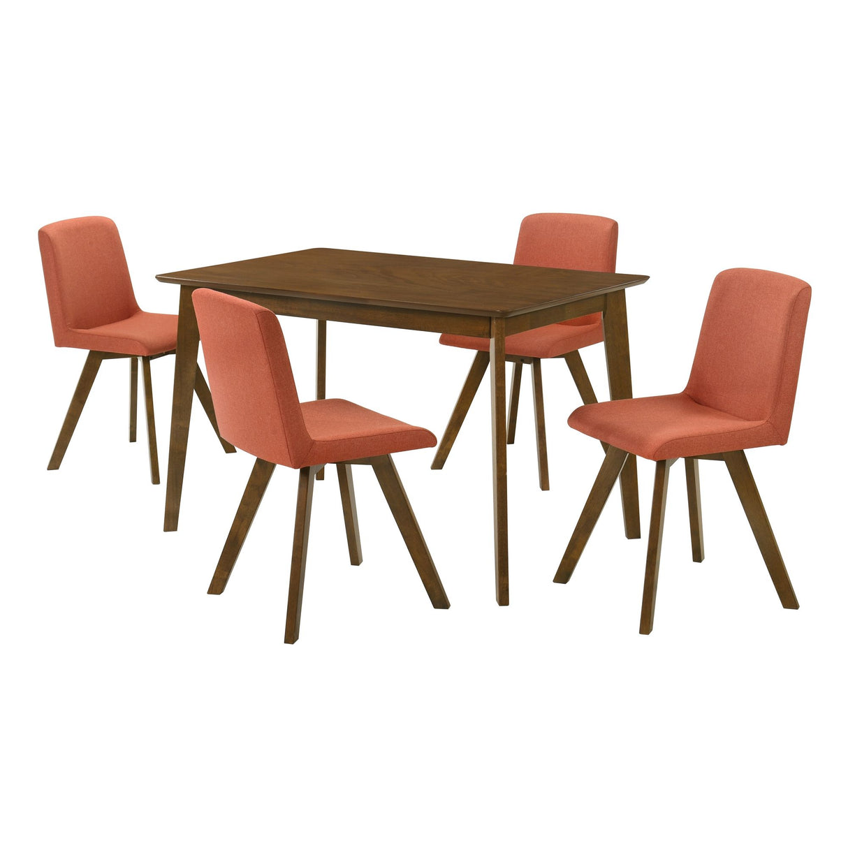 Gina - 5-Piece Rectangular Dining Set With Upholstered Chairs