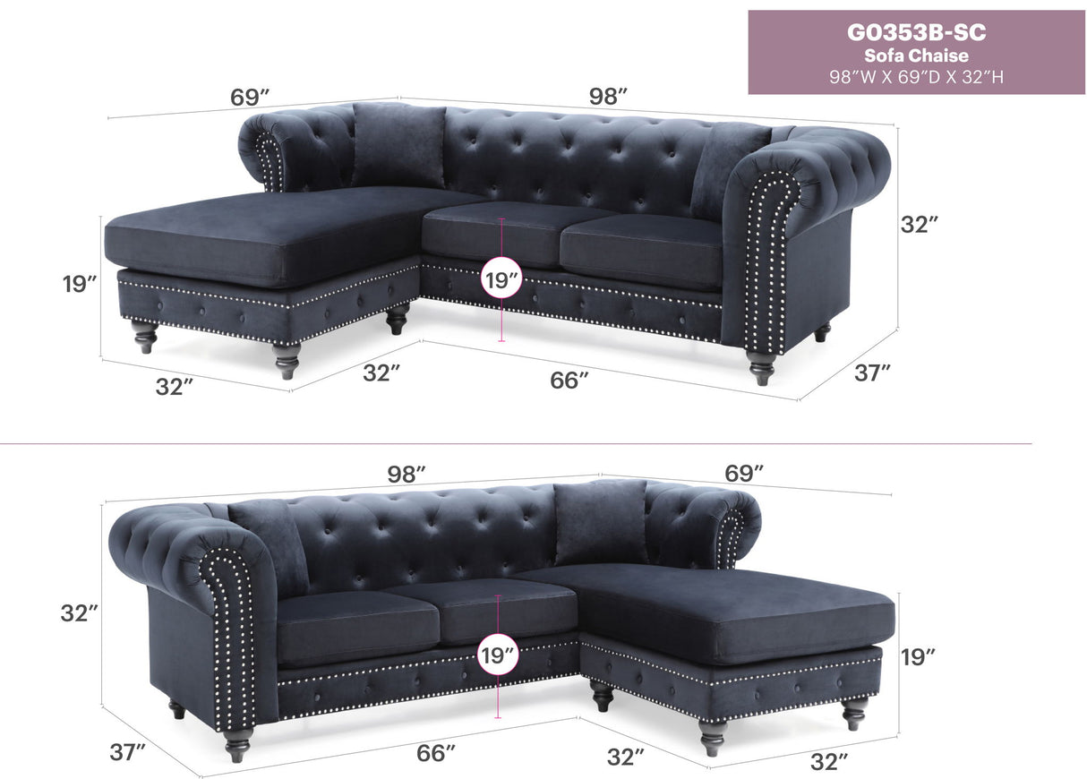 Nola - Luxurious Design Sofa Chaise