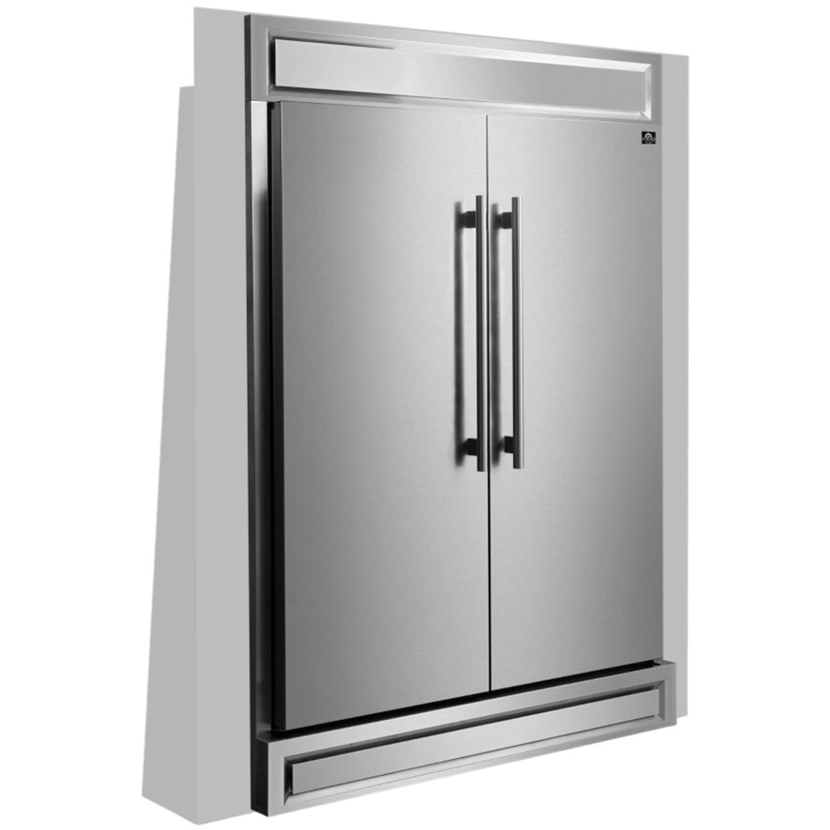 Forno FFFFD172260S 60 Inch Built-In Side by Side Convertible Refrigerator/Freezer with 27.2 cu. ft. Total Capacity, Total No Frost Technology, and ENERGY STAR® Certified