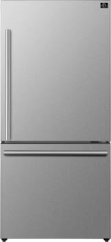Forno Espresso - Milano FFFFD178531S 31 Inch Freestanding Bottom Freezer Refrigerator with 17.2 cu. ft. Total Capacity, Total No Frost Technology, and Multi Air Flow Capabilities: Stainless Steel