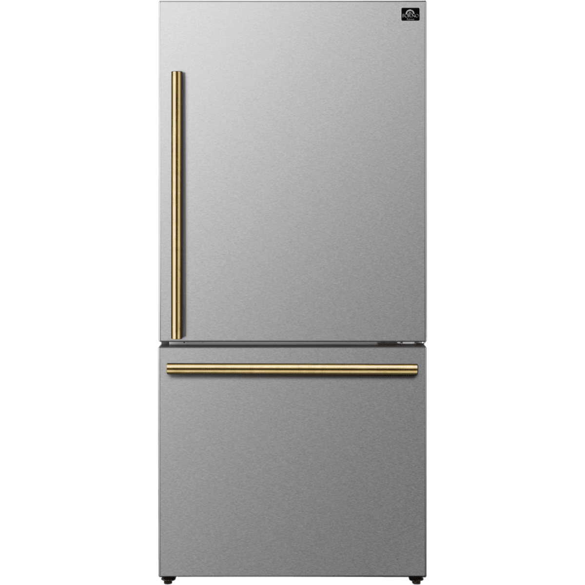 Forno Espresso - Milano FFFFD178531S 31 Inch Freestanding Bottom Freezer Refrigerator with 17.2 cu. ft. Total Capacity, Total No Frost Technology, and Multi Air Flow Capabilities: Stainless Steel
