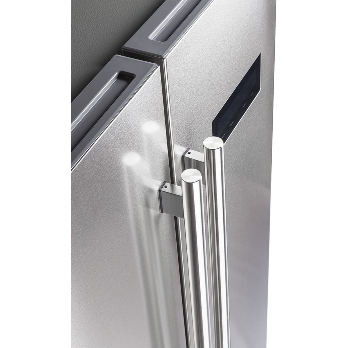 Forno Salerno FFRBI180533SB 33 Inch Freestanding Side by Side Refrigerator with 15.62 cu. ft. Total Capacity, Total Frost-Free Design, and Sabbath & Vacation Mode: Stainless Steel