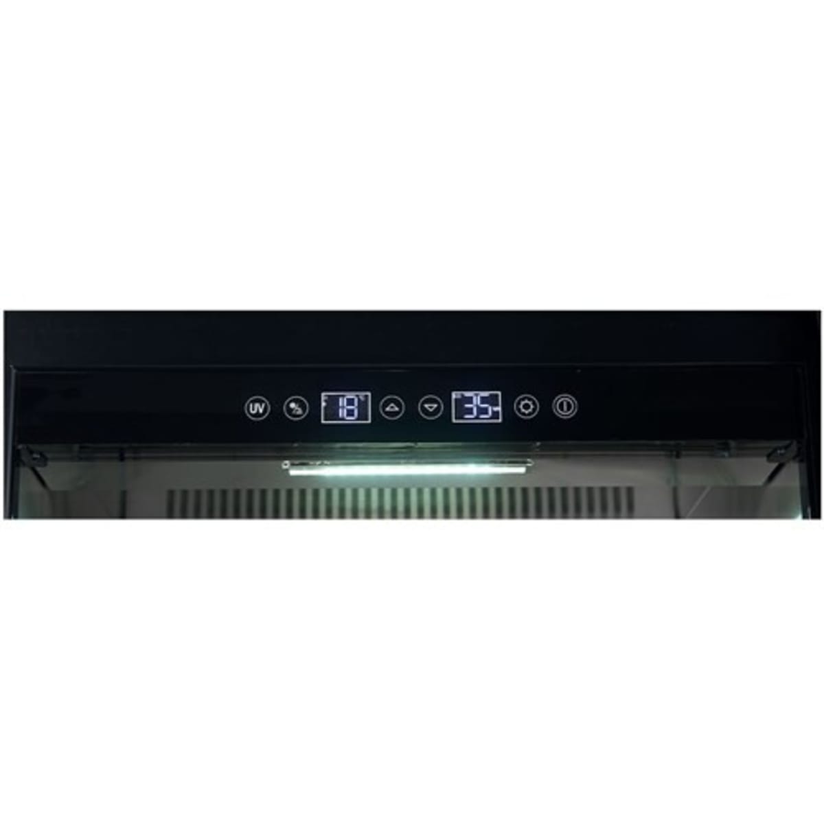 Forno Asciutto FFSDA683324 24 Inch Freestanding/Built-In Dry Aging Cabinet with 14.6 cu. ft. Capacity, Inverter Compressor, Intelligent UVC Sterilization System, Automatic Defrosting, Door Lock & Door Alarm, LED Light Strip and Touch Control Panel