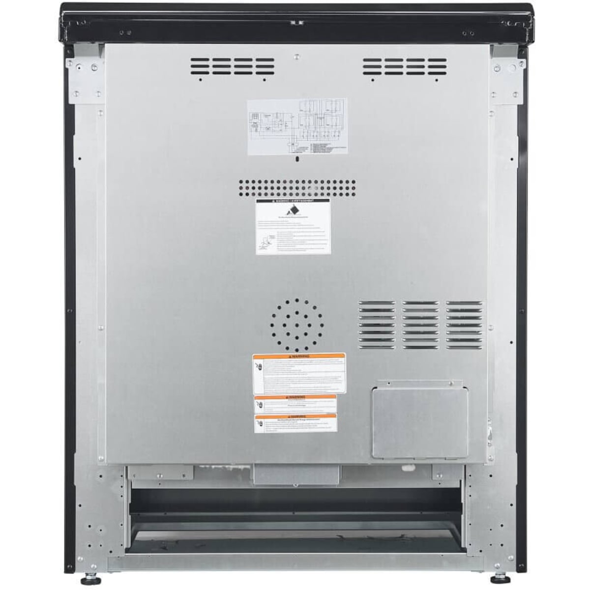 Forno Espresso Leonardo FFSEL601230BLK 30 Inch Slide-In Electric Range with 4 Elements, 5 cu. ft. Oven Capacity, Steam Clean, Convection Oven, 2 Oven Racks, and ADA Compliant: Black