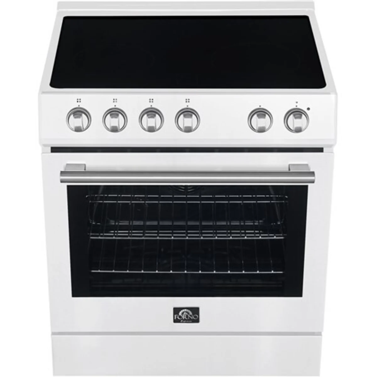 FFSEL601230WHT Forno Espresso Leonardo 30" Slide-In Electric Range with 4 Elements and Convection Oven - White