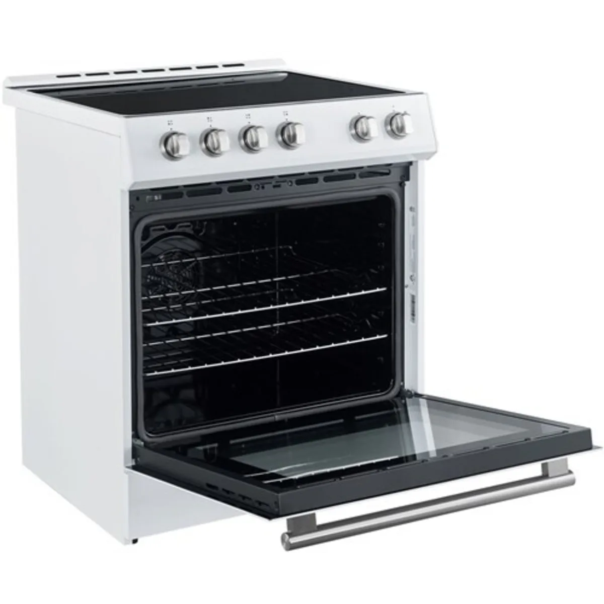 FFSEL601230WHT Forno Espresso Leonardo 30" Slide-In Electric Range with 4 Elements and Convection Oven - White