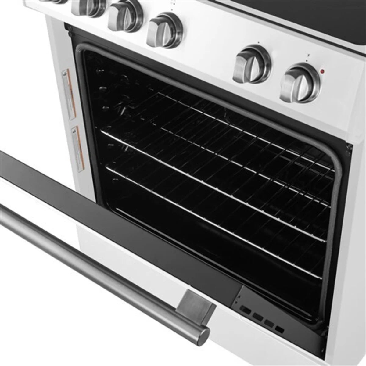 FFSEL601230WHT Forno Espresso Leonardo 30" Slide-In Electric Range with 4 Elements and Convection Oven - White