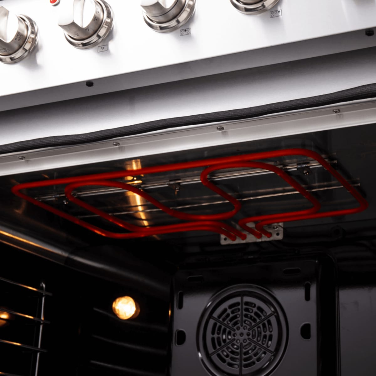 Forno Galiano FFSEL608336 Freestanding Electric Range with Steam Clean, Ceramic Glass, Convection Oven, and Insulated Oven Door: 36" Width, 5 Elements, 5.36 cu. ft. Oven Capacity