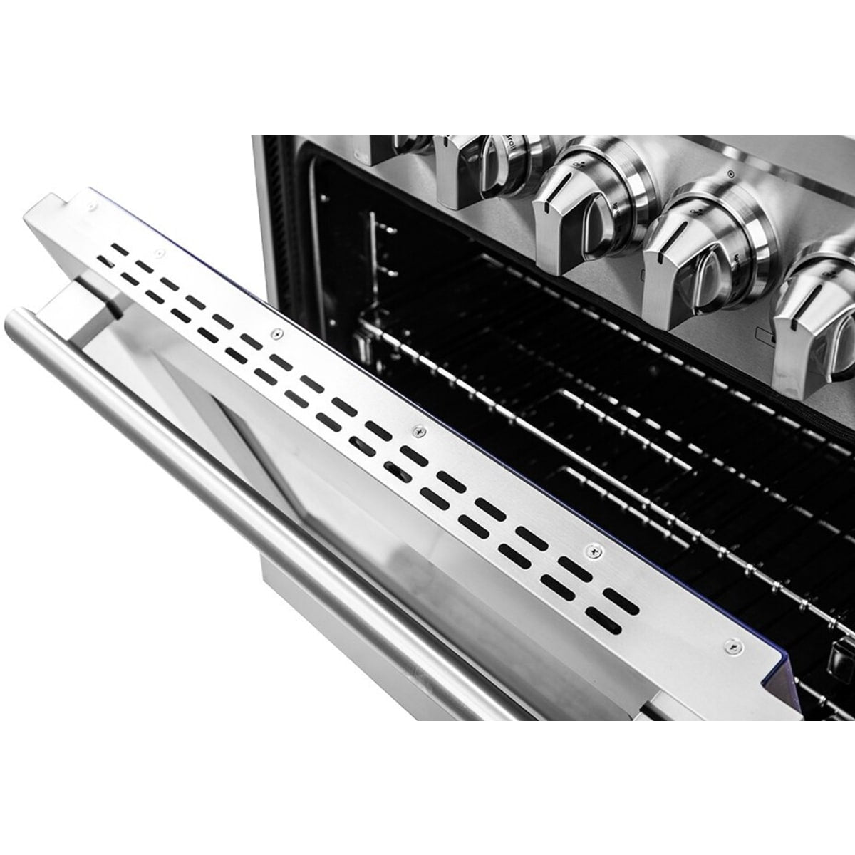 Forno Pro-Style FFSGS612536 36 Inch Freestanding Professional Dual Fuel Range with 6 Sealed Burners, 5.36 cu. ft. Oven Capacity, Continuous Grates, True European Convection, Illuminated Zinc Cast Knobs, Magic Eyes, and ETL Listed