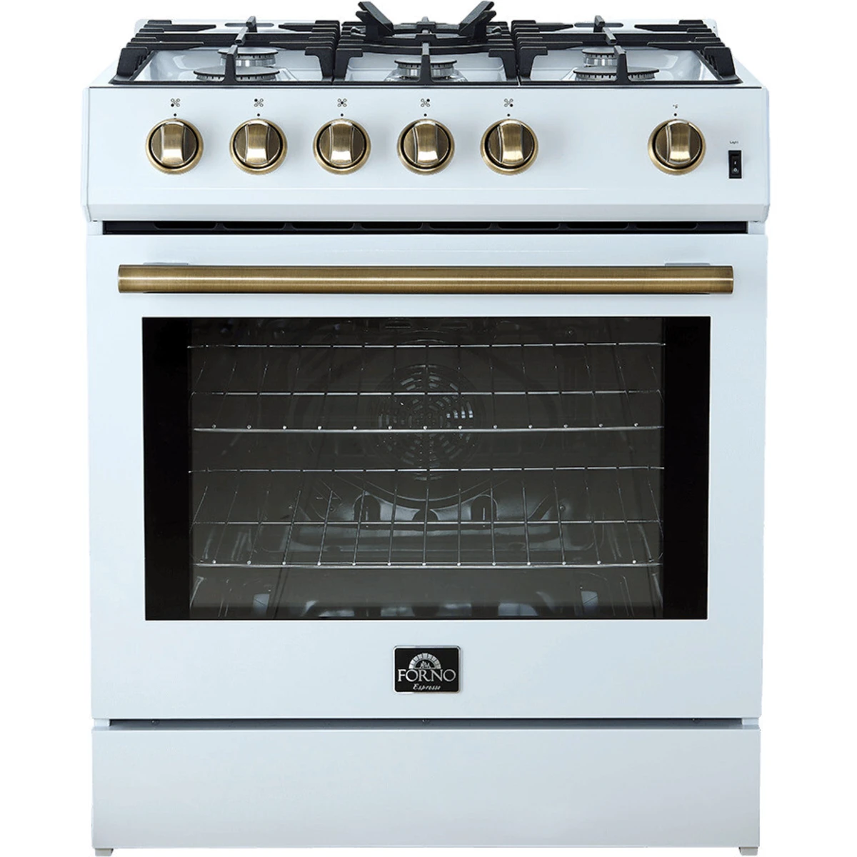 FFSGS111630WHT Forno Espresso 30" Slide-In Gas Range with 4 Elements and Convection Oven - White