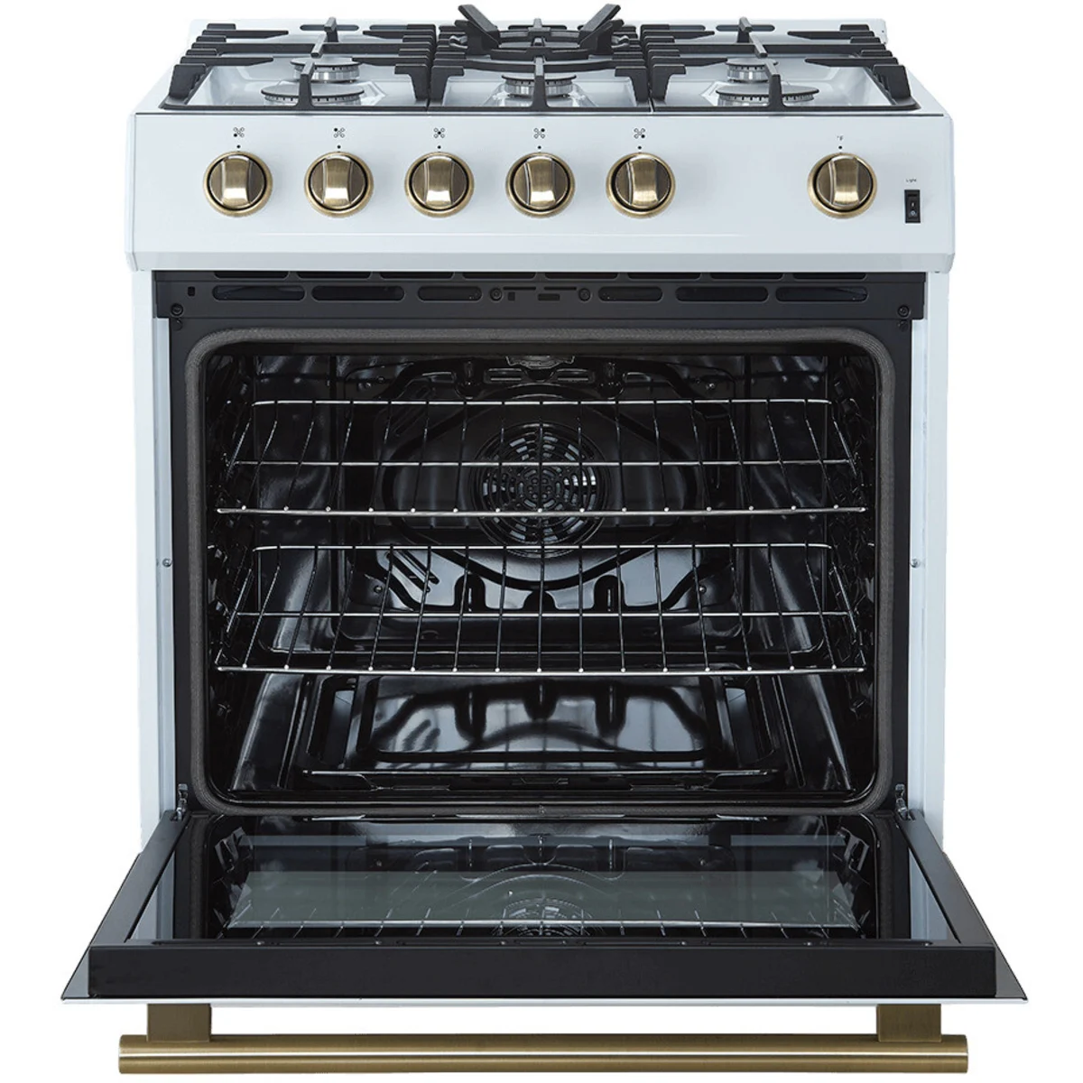 FFSGS111630WHT Forno Espresso 30" Slide-In Gas Range with 4 Elements and Convection Oven - White
