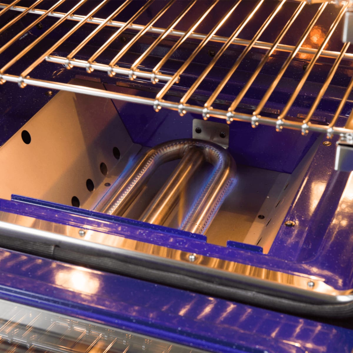 Forno Capriasca FFSGS626060 Freestanding Gas Range with 10 Sealed Burners, 8.64 cu. ft. Total Capacity, Continuous Cast Iron Grates, Insulated Oven Door, Halogen Lighting, Convection Oven and LP Conversion Kit Included