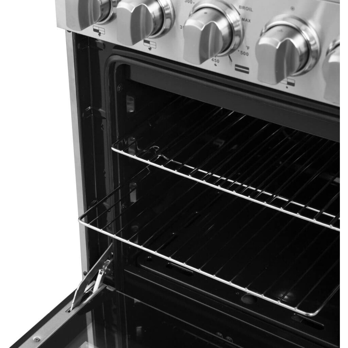 Forno Lamazze FFSGS626520 20 Inch Freestanding Gas Range with 4 Sealed Burners, 2.05 cu. ft. Oven Capacity, Storage Drawer, Steam Clean, and 2 Electro-Plated Oven Racks