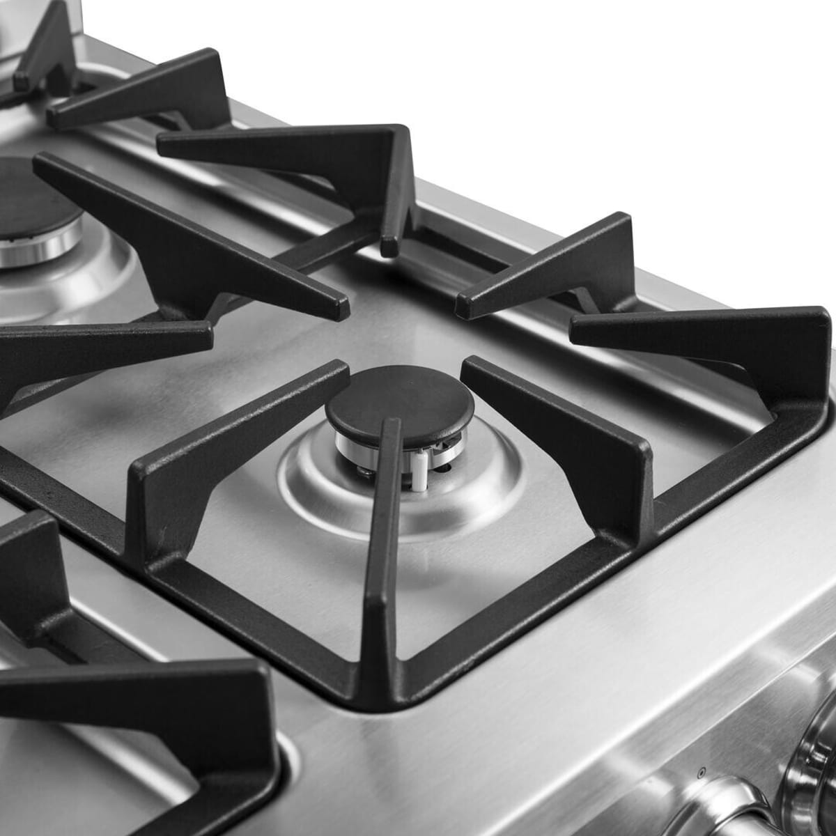 Forno Alta Qualita Breno FFSGS627224 24 Inch Freestanding Pro-Style Gas Range with 4 Sealed Burners, 2.3 cu. ft. Oven Capacity, Storage Drawer, Steam Clean, and 2 Electro-Plated Oven Racks