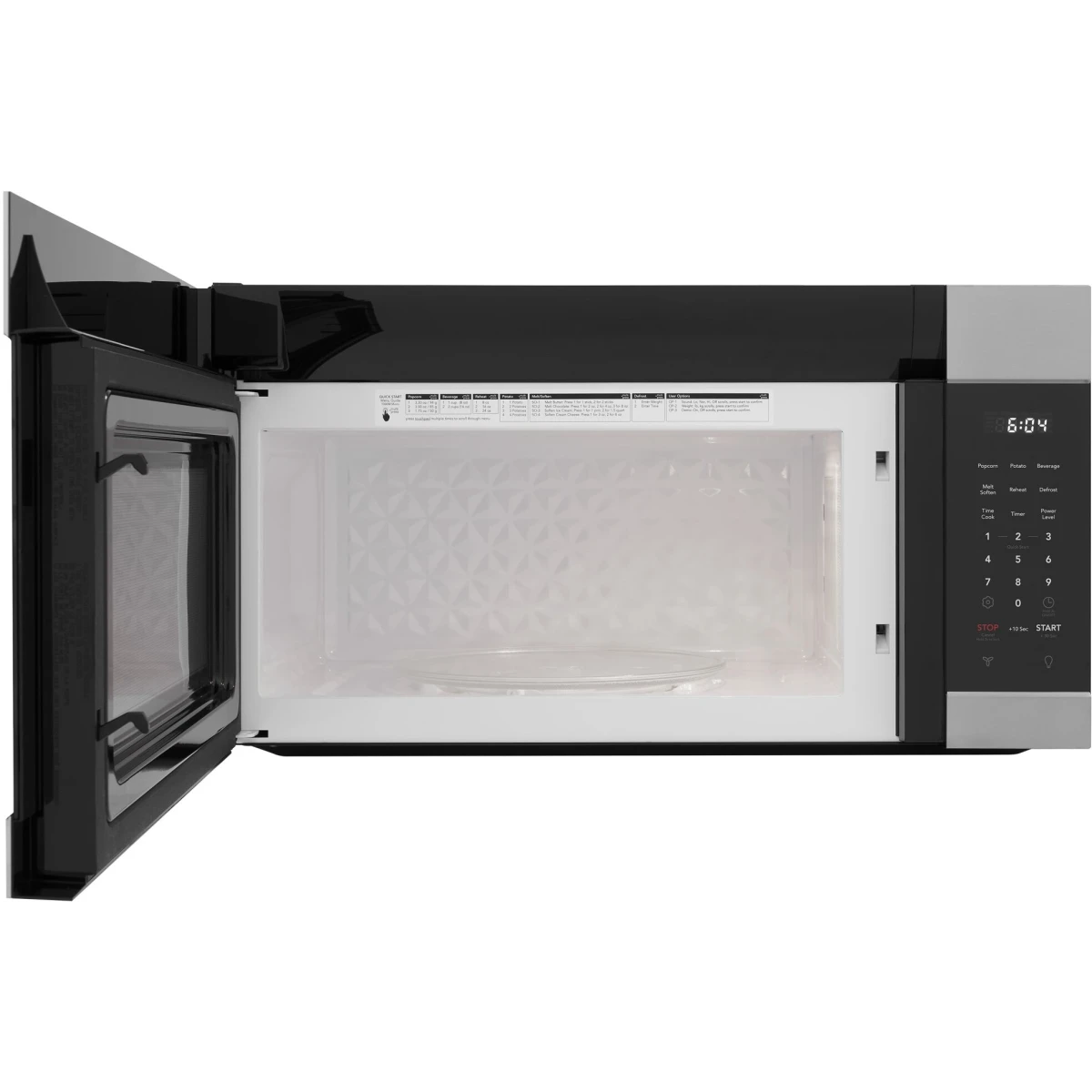 Frigidaire - 1.7 Cu. Ft. Over-The-Range Microwave with Quick Start - Stainless Steel