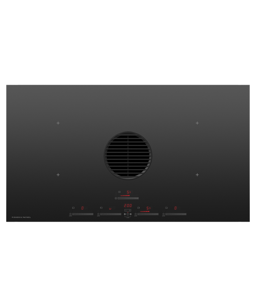 Fisher & Paykel CID364DTB4 Series 9 36 Inch Minimal 4 Zone Induction Cooktop with Integrated Ventilation - Image 2