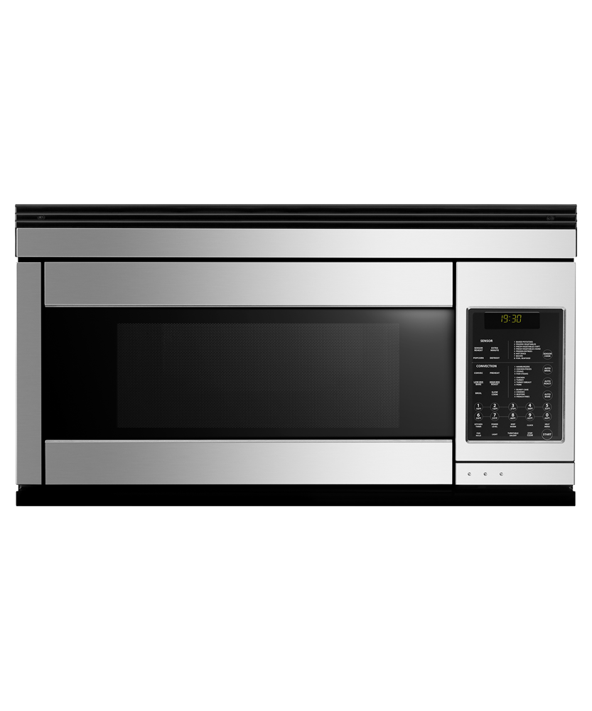 Fisher & Paykel CMOH-30SS-3T 30" Series 5 Contemporary Over the Range Convection Microwave, 12 Cooking Modes - Front View