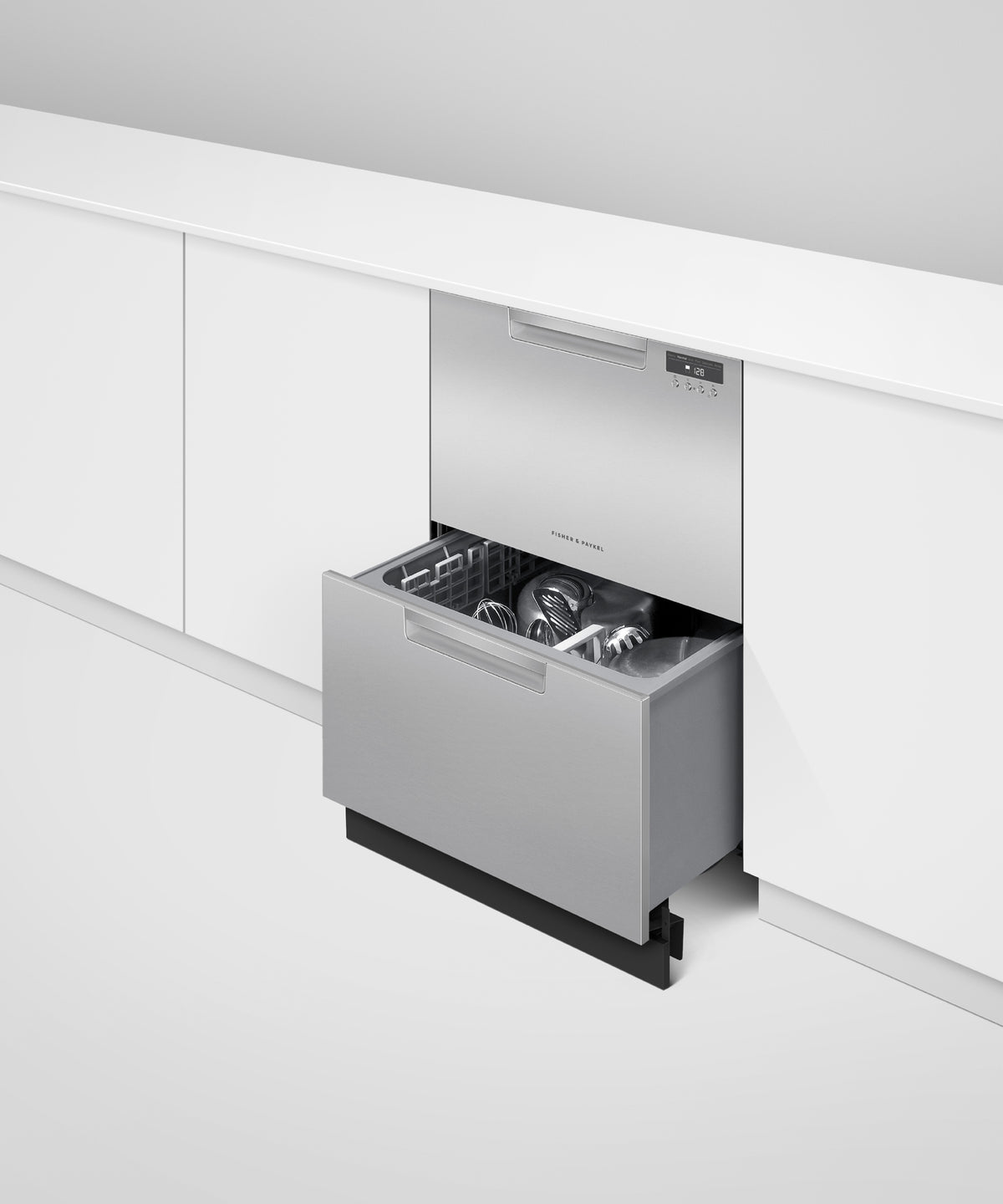 Fisher & Paykel DD24DAX9_N Series 7 Contemporary Double DishDrawer Dishwasher, Stainless Steel - Image 4