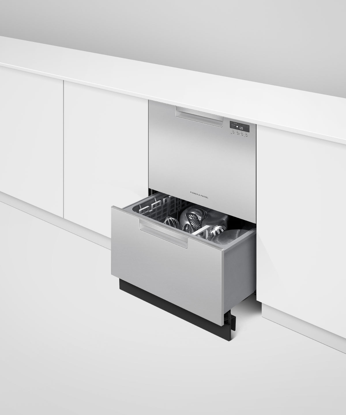 Fisher & Paykel DD24DCHTX9_N Series 7 Contemporary Tall Double DishDrawer Dishwasher, Stainless Steel - Image 4