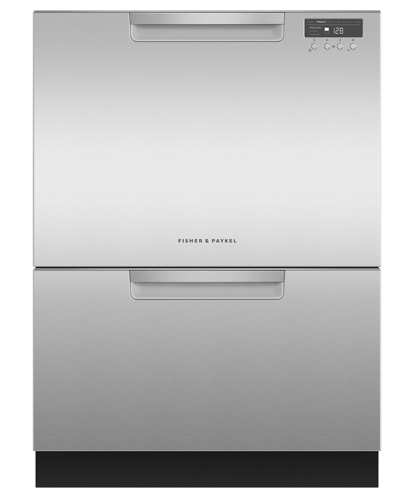 Fisher & Paykel DD24DCTX9_N Series 7 Contemporary Tall Double DishDrawer Dishwasher, Stainless Steel - Image 1