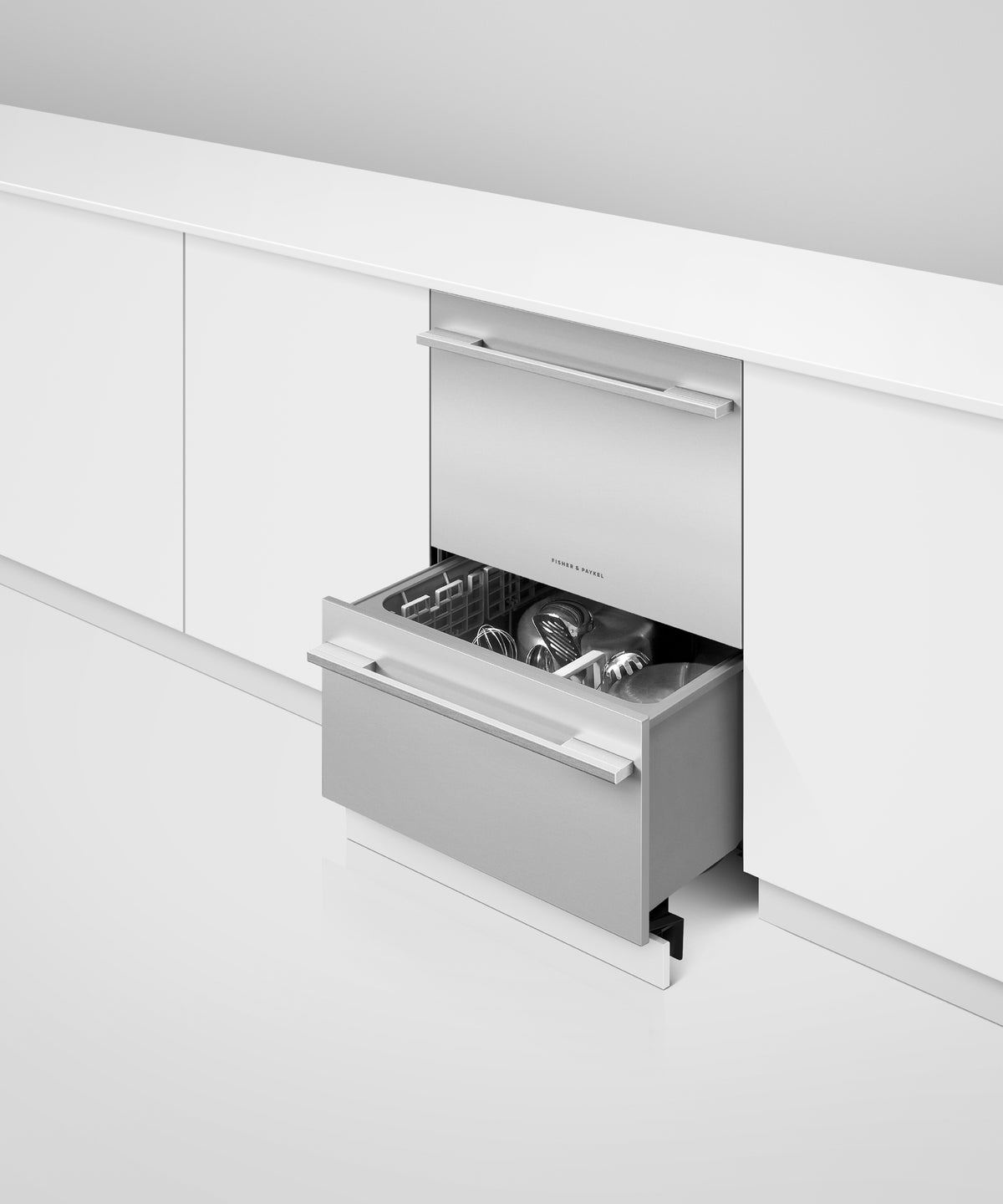 Fisher & Paykel DD24DTI9_N Series 9 Integrated Tall Double DishDrawer Dishwasher, Panel Ready - Image 3
