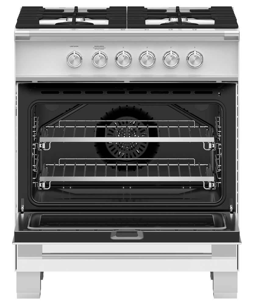 Fisher & Paykel OR30SCG4W1 range angled studio view