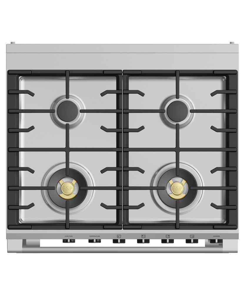 Fisher & Paykel OR30SCG6R1 30-inch Classic Dual Fuel Range, Red - Image 2