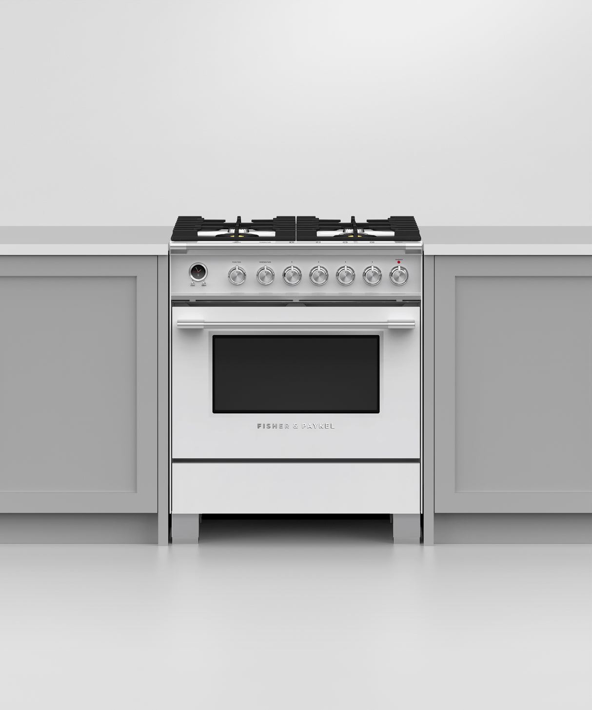 Fisher & Paykel OR30SCG6W1 30-inch Classic Dual Fuel Range, White - Image 3