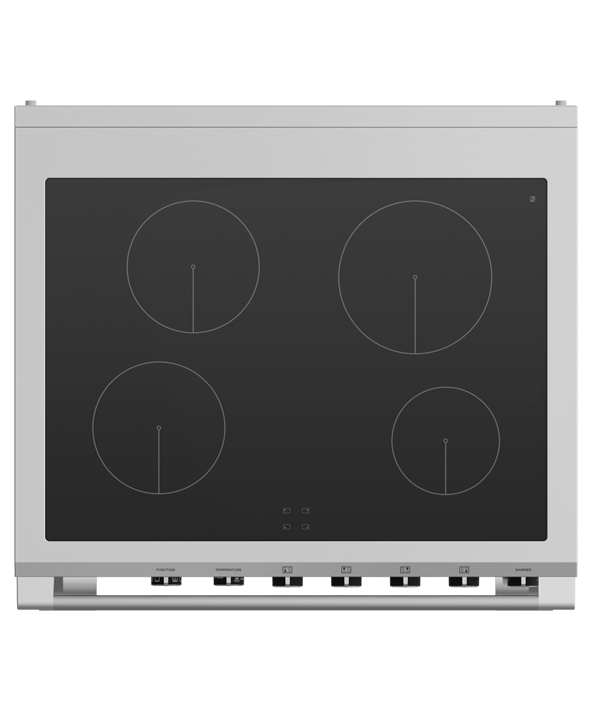Fisher & Paykel OR30SCI6B1 range top studio view