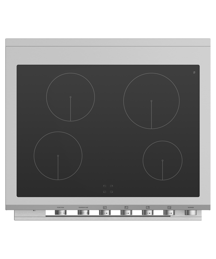 Fisher & Paykel OR30SDI6X1 range top studio view
