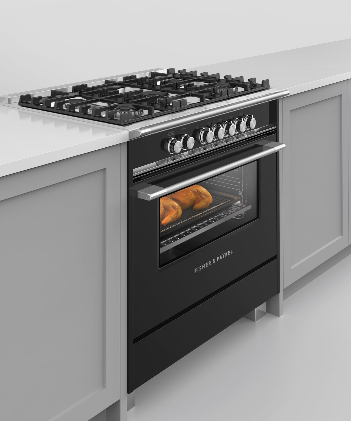 Fisher & Paykel OR36SCG4B1 range oven feature detail