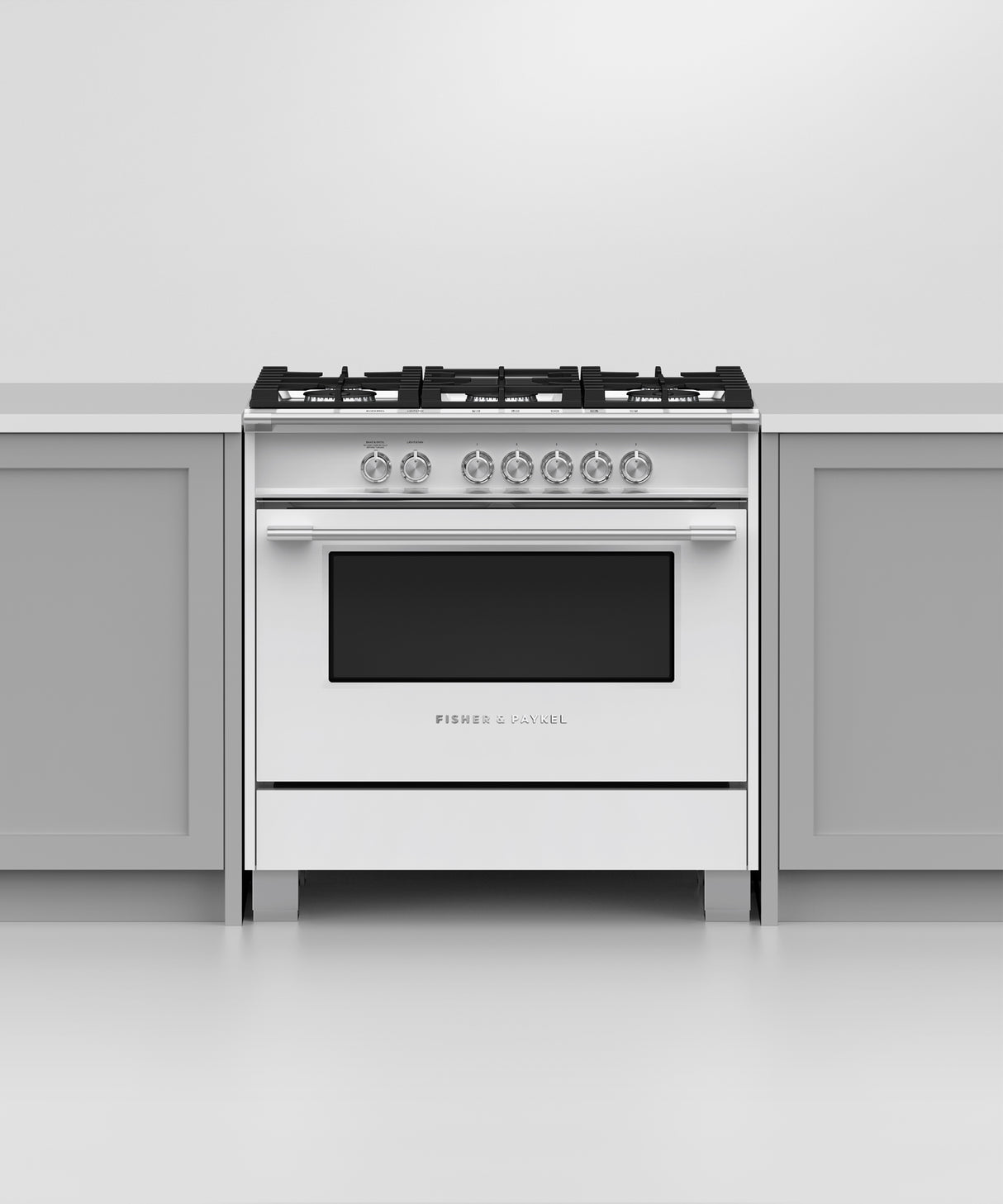 Fisher & Paykel OR36SCG4W1 range installed in kitchen