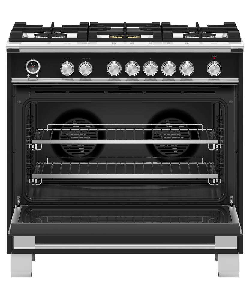 Fisher & Paykel OR36SCG6B1 36-inch Classic Dual Fuel Range, Black - Image 6