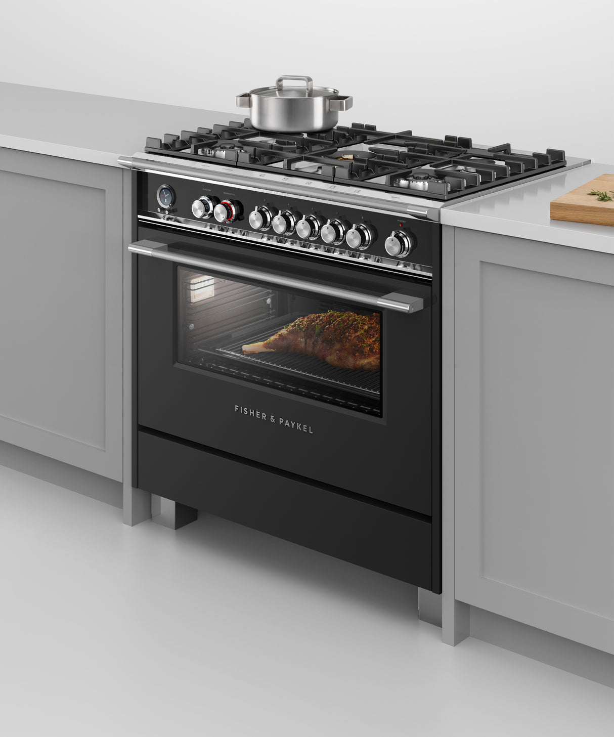 Fisher & Paykel OR36SCG6B1 36-inch Classic Dual Fuel Range, Black - Image 5