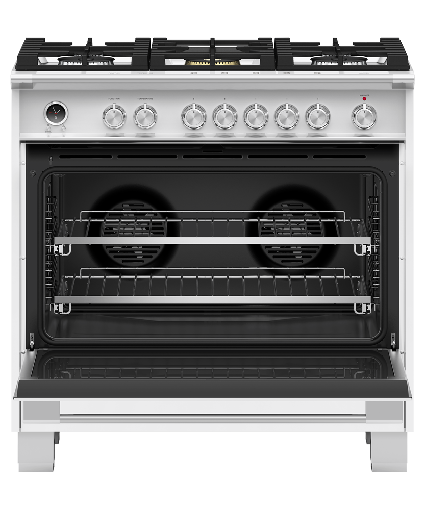 Fisher & Paykel OR36SCG6W1 36-inch Classic Dual Fuel Range, White - Image 6