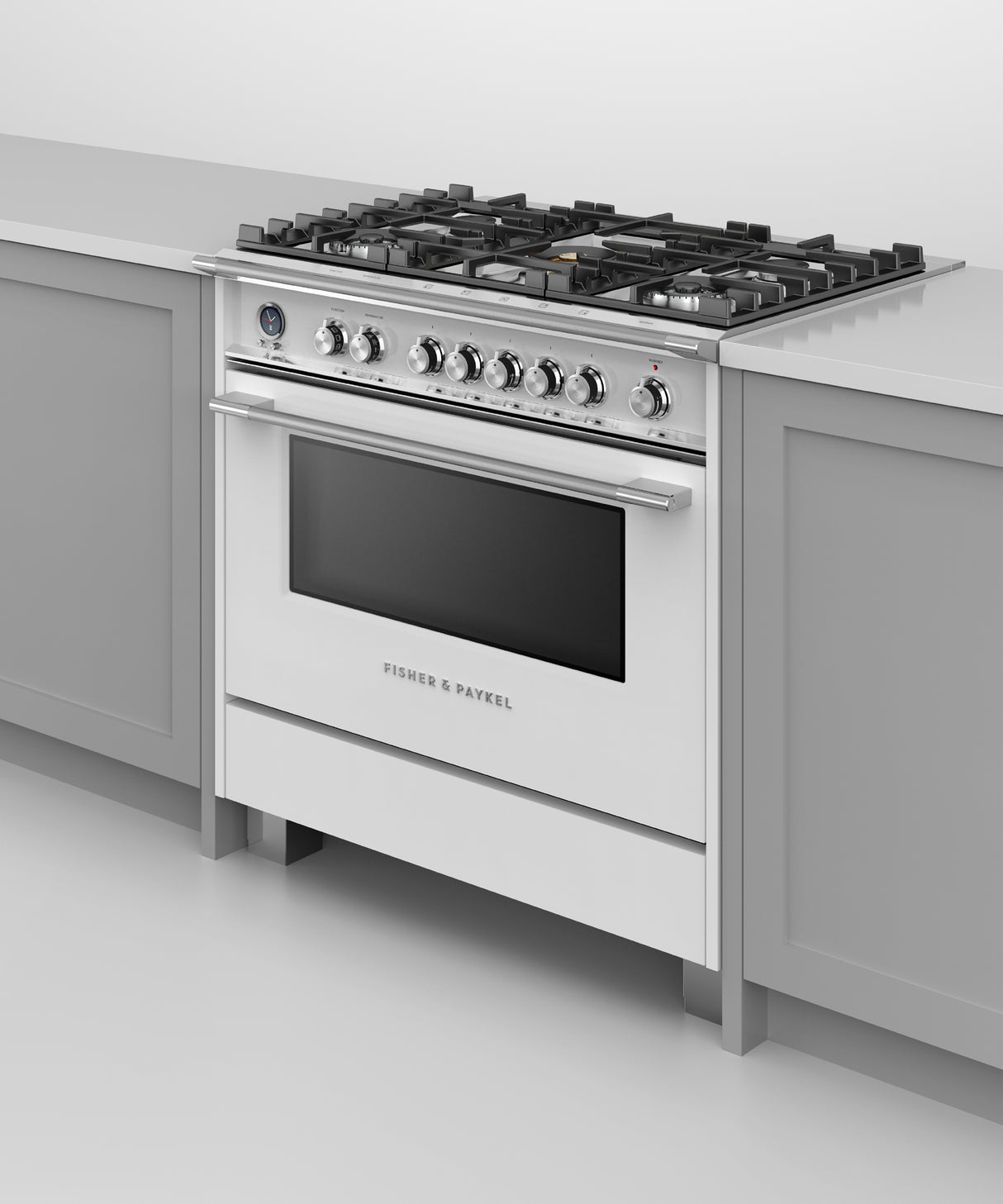 Fisher & Paykel OR36SCG6W1 36-inch Classic Dual Fuel Range, White - Image 5